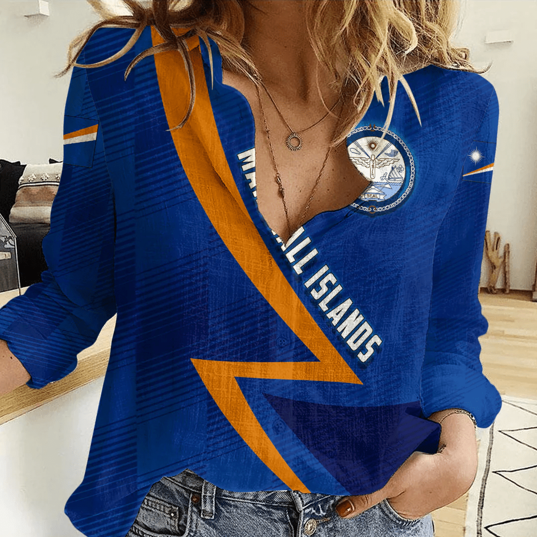 Clothing Custom Marshall Islands Sport Football Women's Casual Shirt