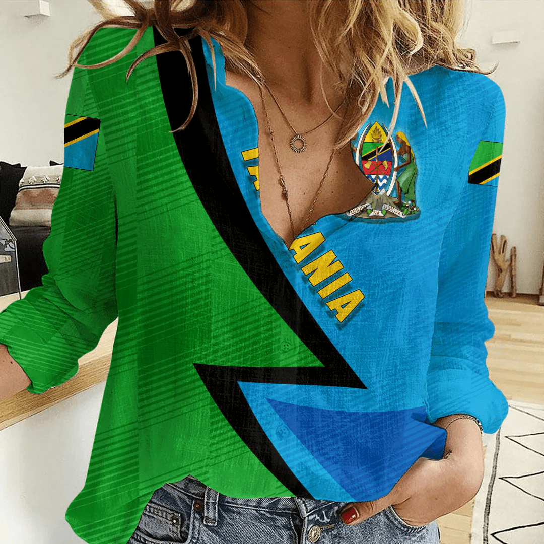 Clothing Custom Tanzania Sport Football Women's Casual Shirt