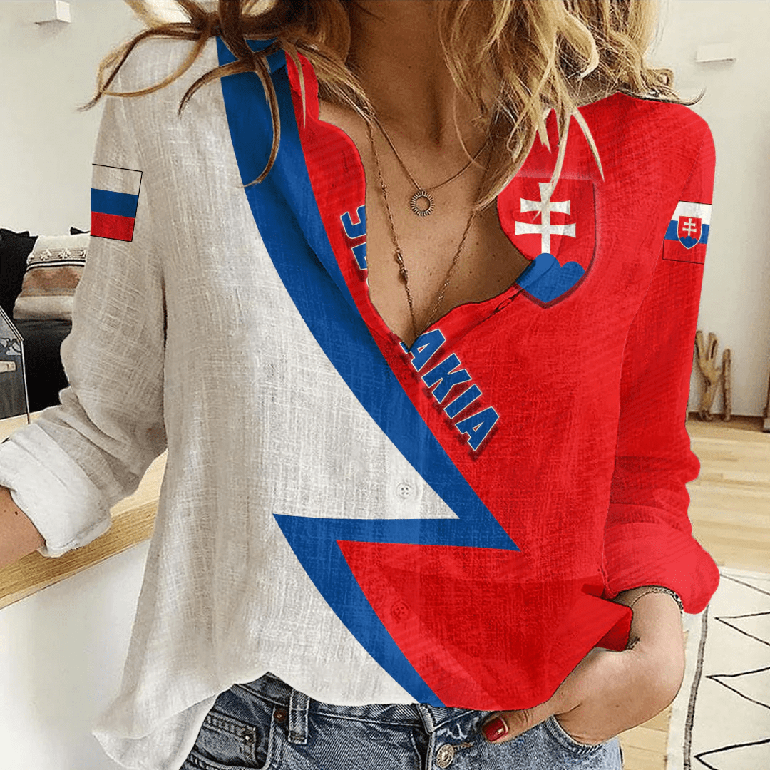 Clothing Custom Slovakia Sport Football Women's Casual Shirt