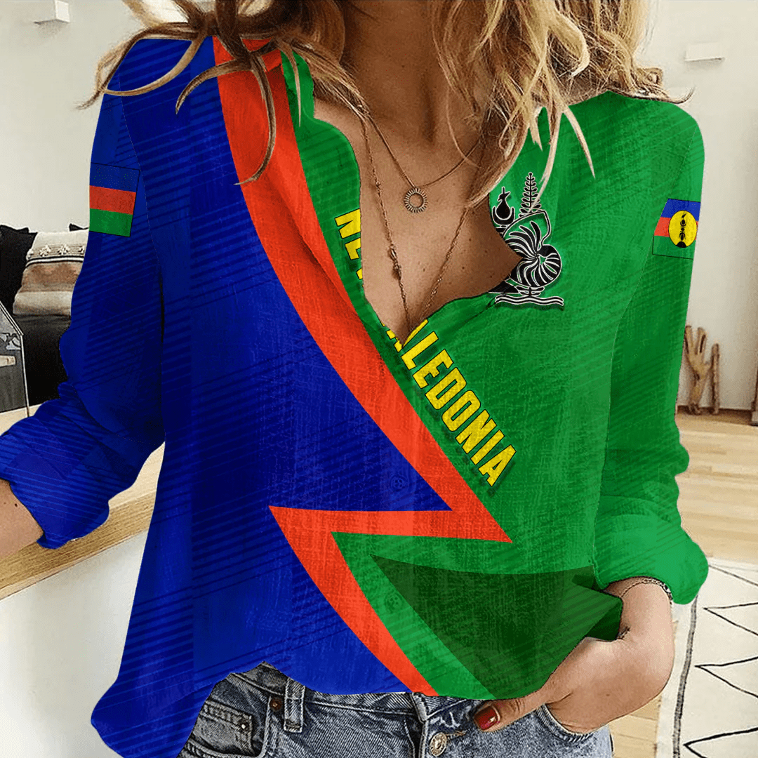 Clothing Custom New Caledonia Sport Football Women's Casual Shirt