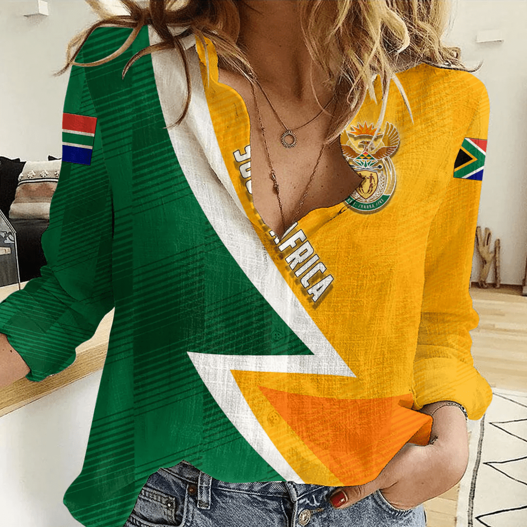 Clothing Custom South Africa Sport Football Women's Casual Shirt