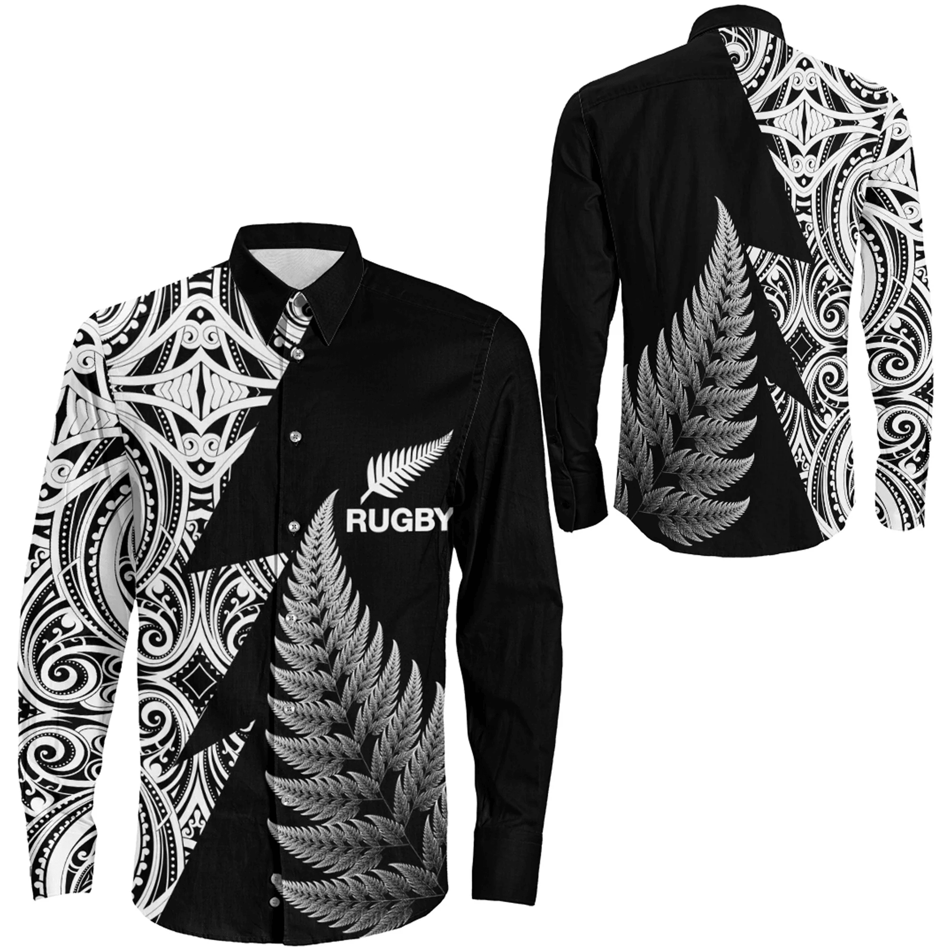 Clothing Aotearoa Rugby Long Sleeve Button Shirt