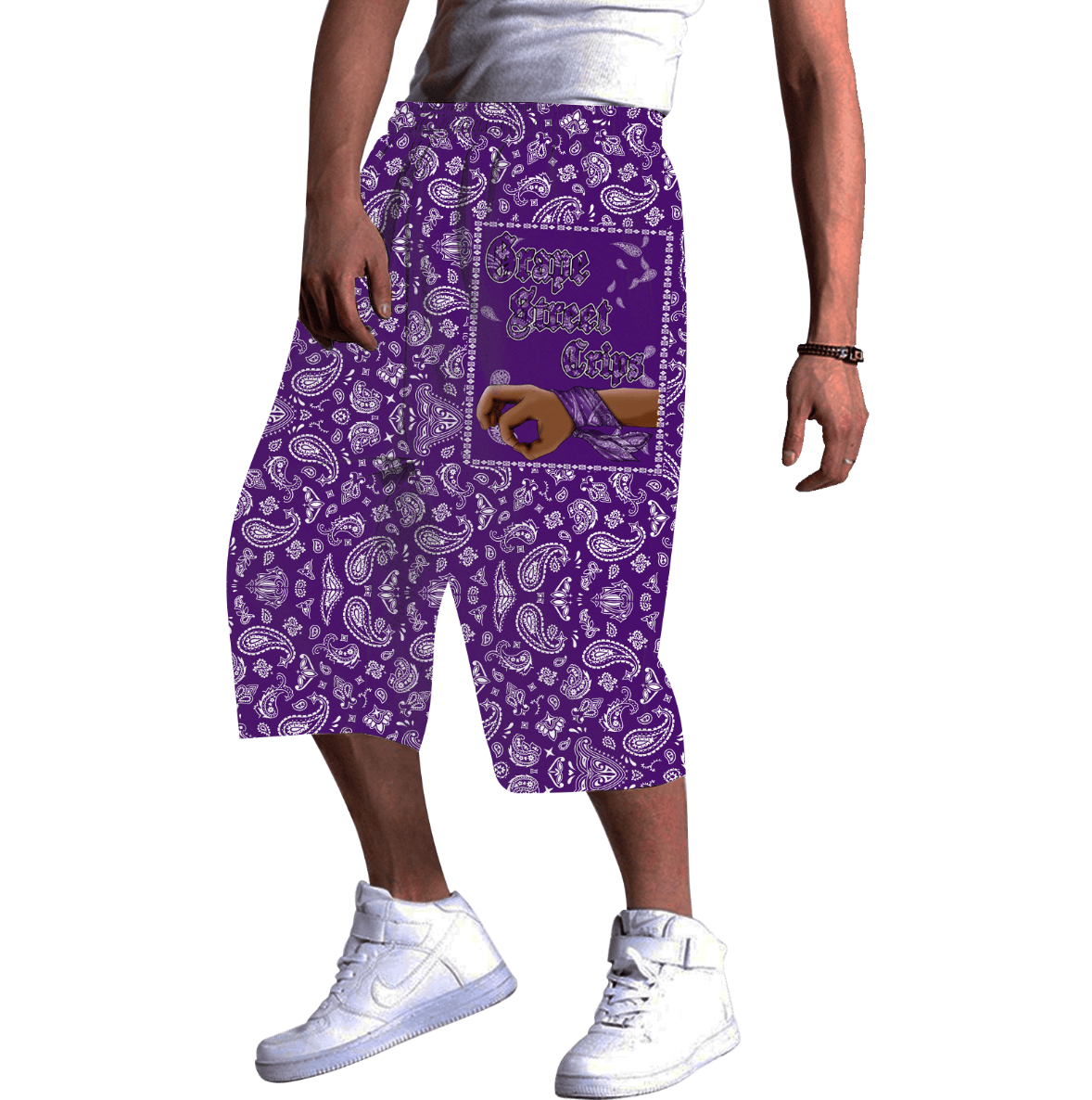 Shorts Grape Street Crips Baggy Shorts