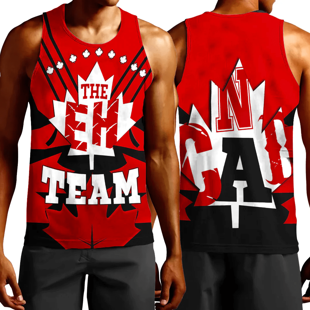 Clothing Canada Day Maple Leaf The EH Team Tank Top