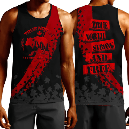 Clothing Canada Bear True North Strong And Free Tank Top