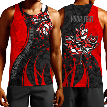 Clothing Canada Haida Maple Leaf Tattoo True North Strong And Free Tank Top