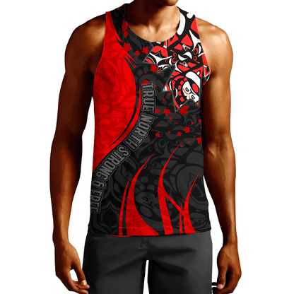 Clothing Canada Haida Maple Leaf Tattoo True North Strong And Free Tank Top
