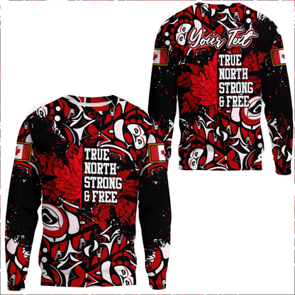 Clothing Canada Haida True North Strong And Free Sweatshirts
