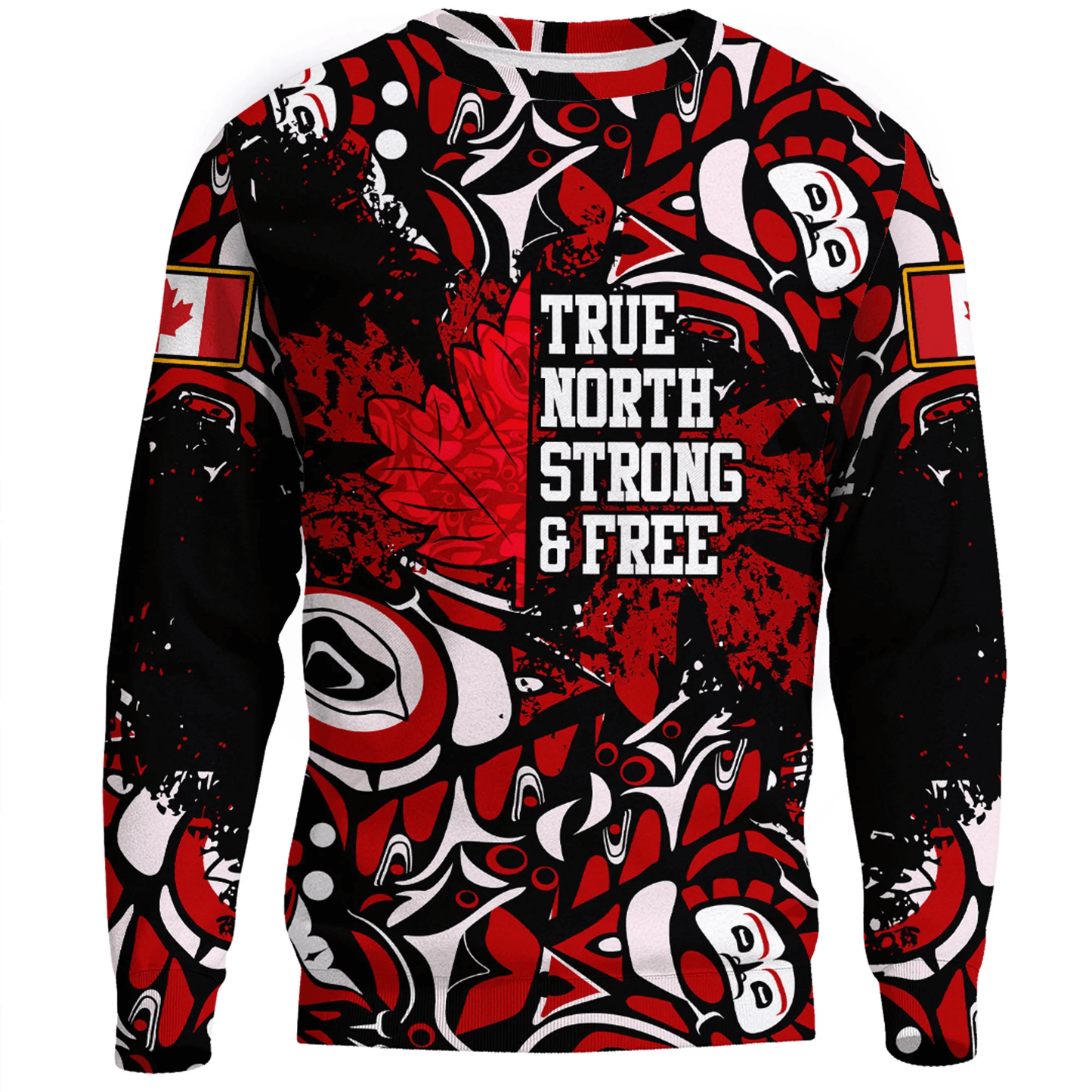 Clothing Canada Haida True North Strong And Free Sweatshirts
