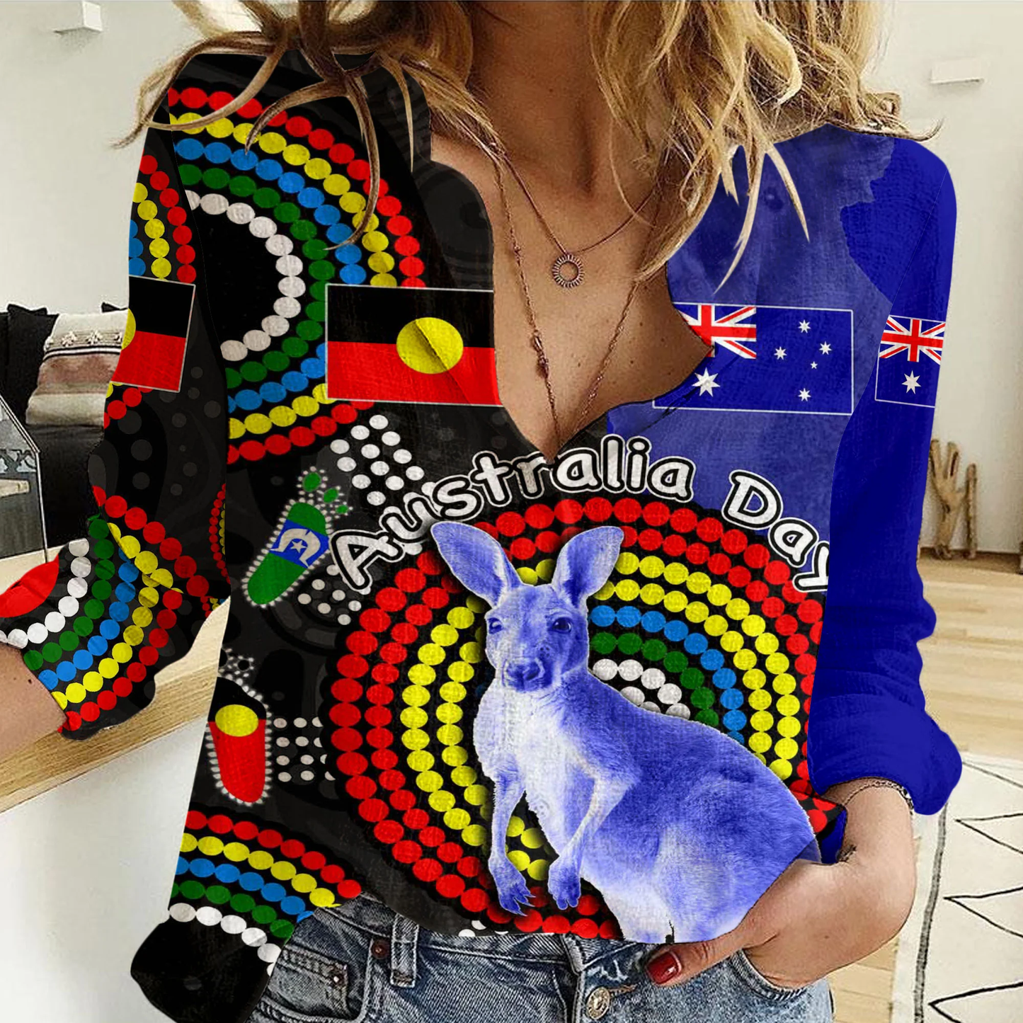Clothing Australia Aboriginal and Naidoc Women Casual Shirt