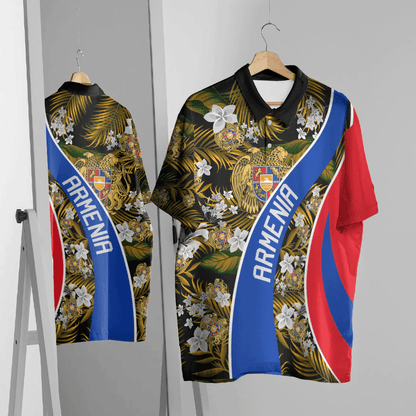 Polo Shirt Armenia Polo Shirt Vintage Tropical Summer Style