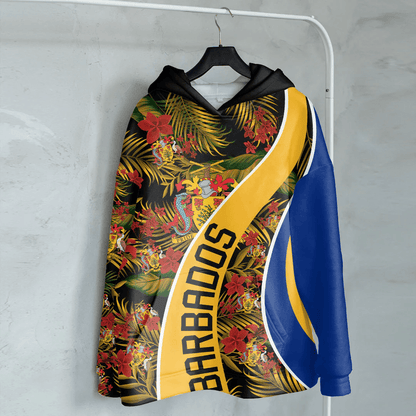 Hoodie Barbados Hoodie Vintage Tropical Summer Style