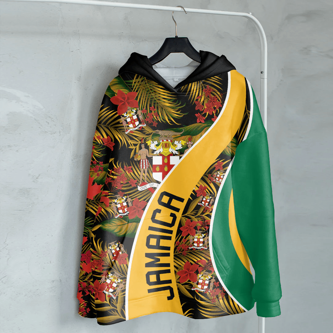 Hoodie Jamaica Hoodie Vintage Tropical Summer Style