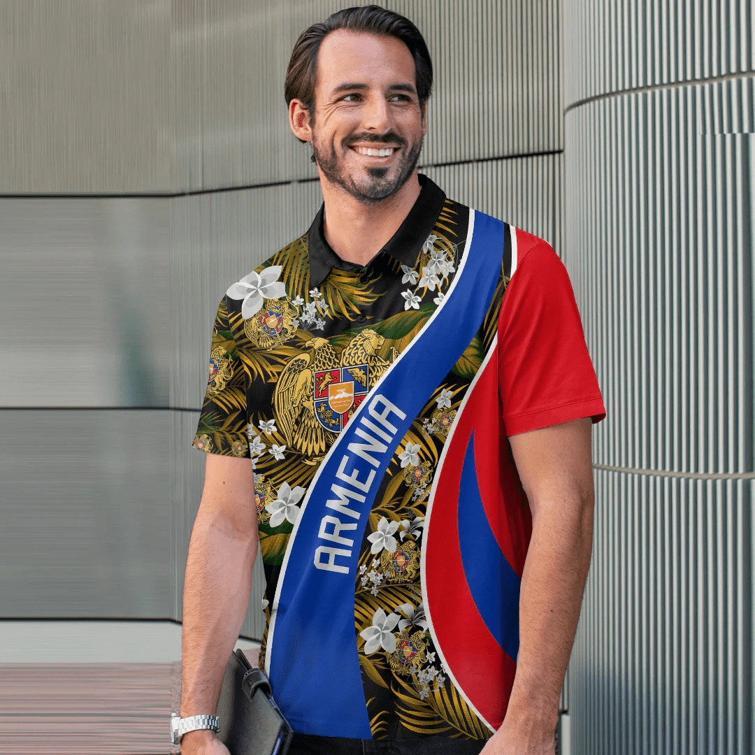 Polo Shirt Armenia Polo Shirt Vintage Tropical Summer Style