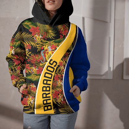 Hoodie Barbados Hoodie Vintage Tropical Summer Style