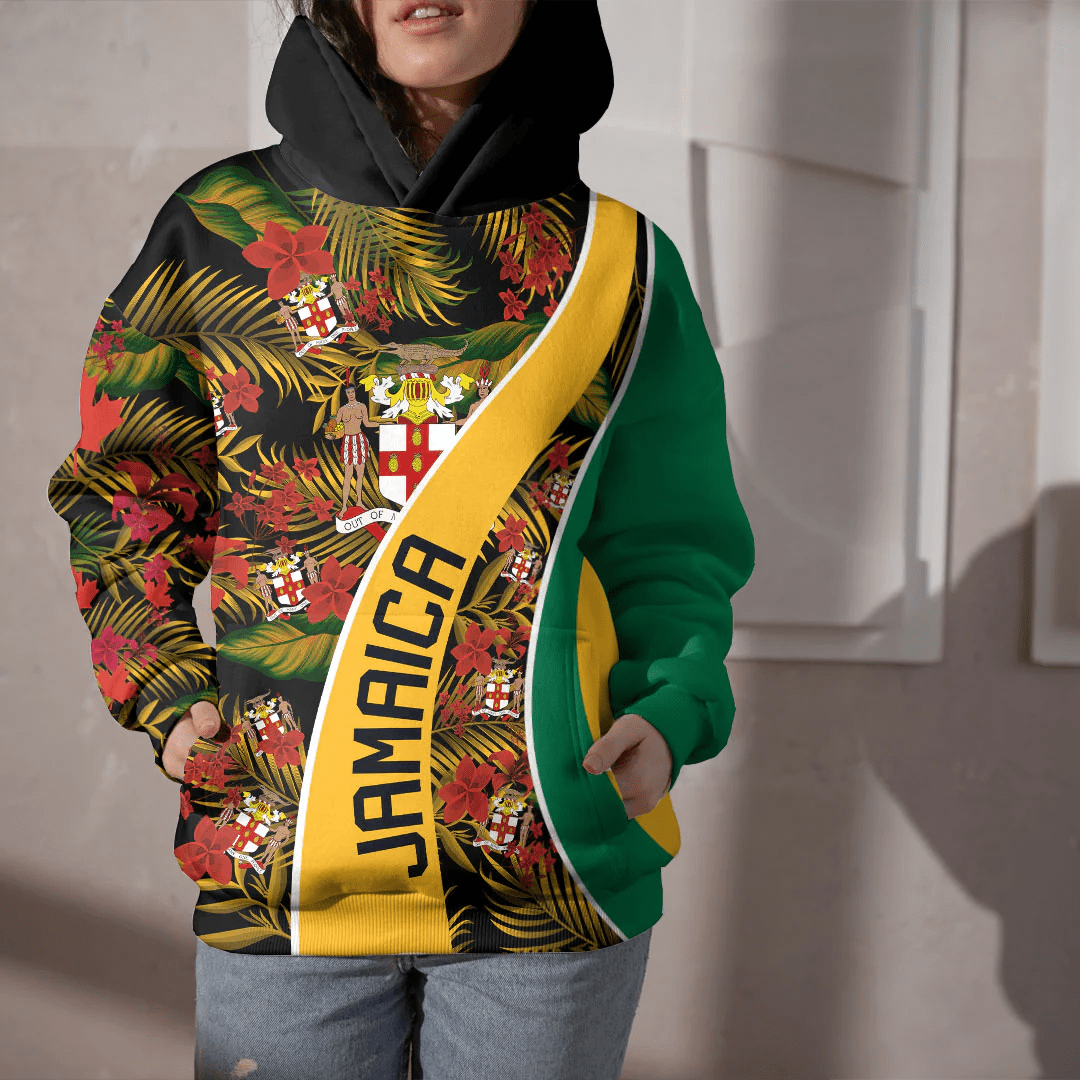 Hoodie Jamaica Hoodie Vintage Tropical Summer Style