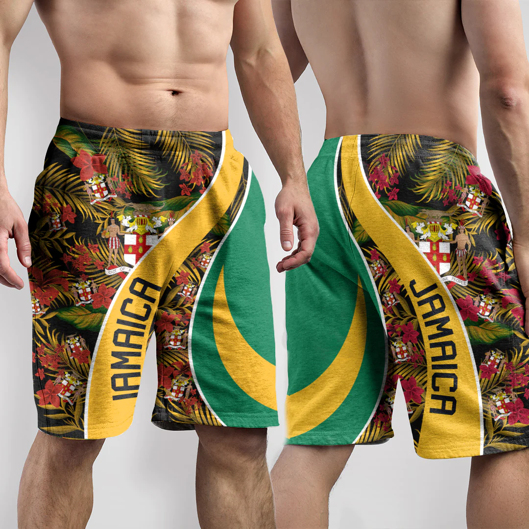 Shorts Jamaica Short Vintage Tropical Summer Style