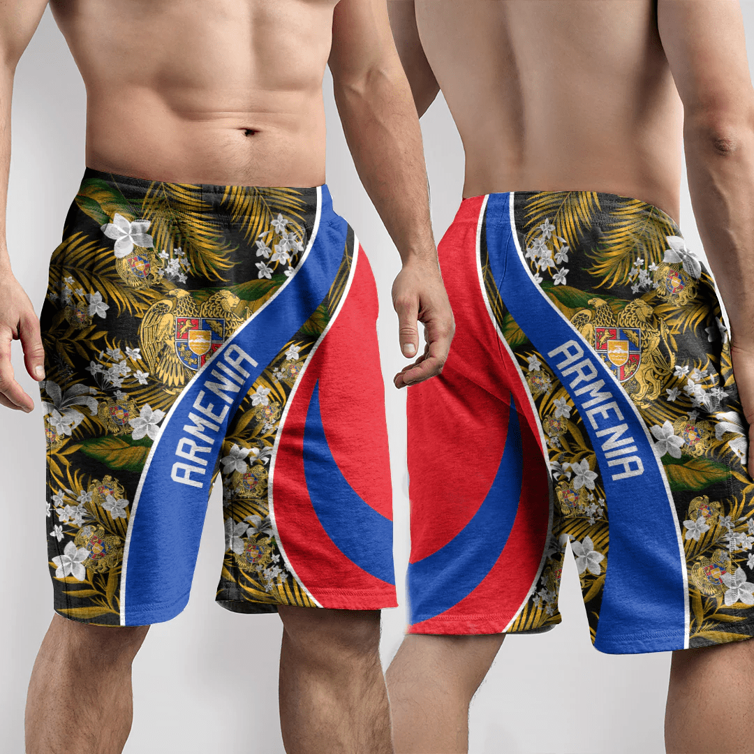 Shorts Armenia Short Vintage Tropical Summer Style