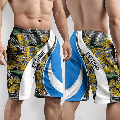 Shorts Estonia Short Vintage Tropical Summer Style