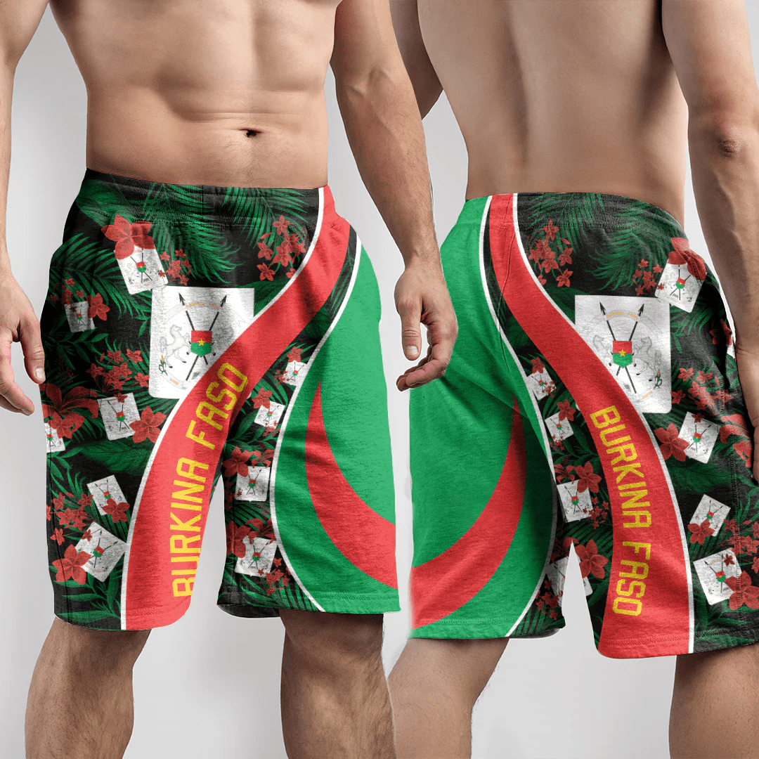 Shorts Burkina Faso Short Vintage Tropical Summer Style