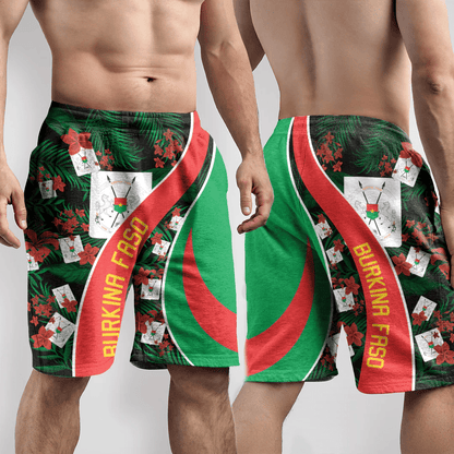Shorts Burkina Faso Short Vintage Tropical Summer Style
