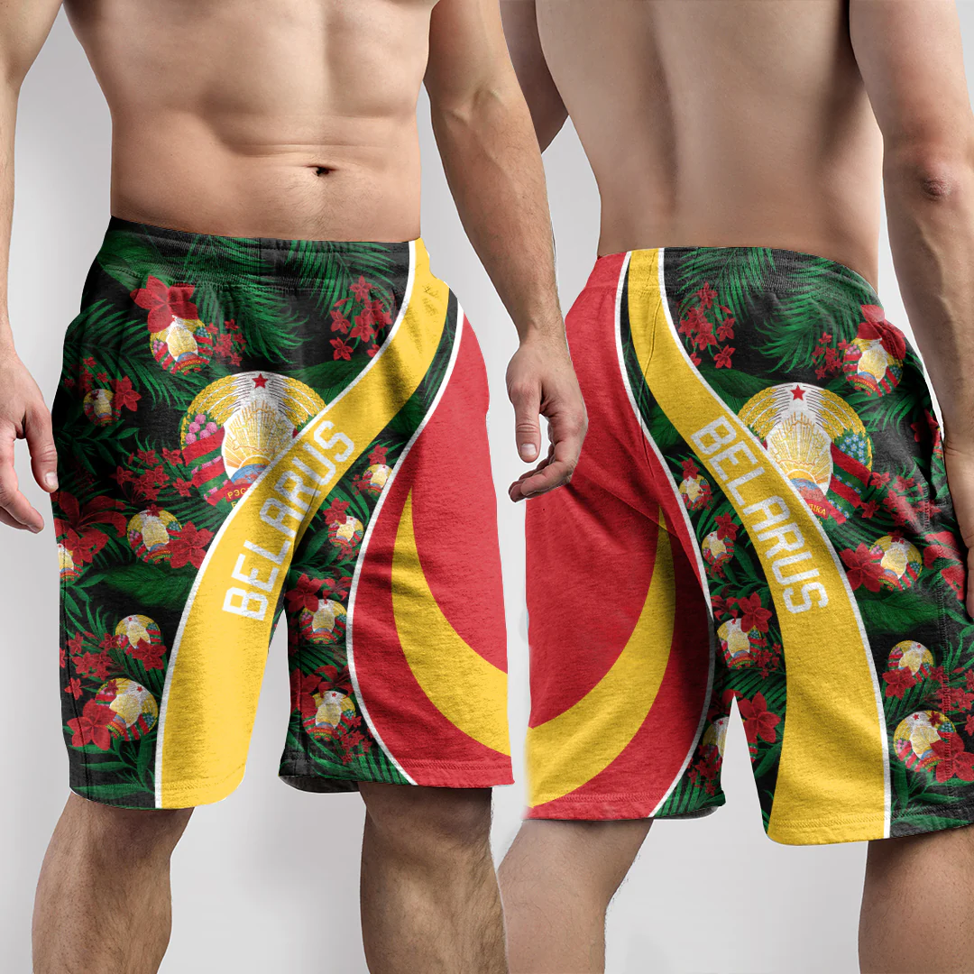 Shorts Belarus Short Vintage Tropical Summer Style