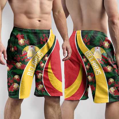 Shorts Belarus Short Vintage Tropical Summer Style