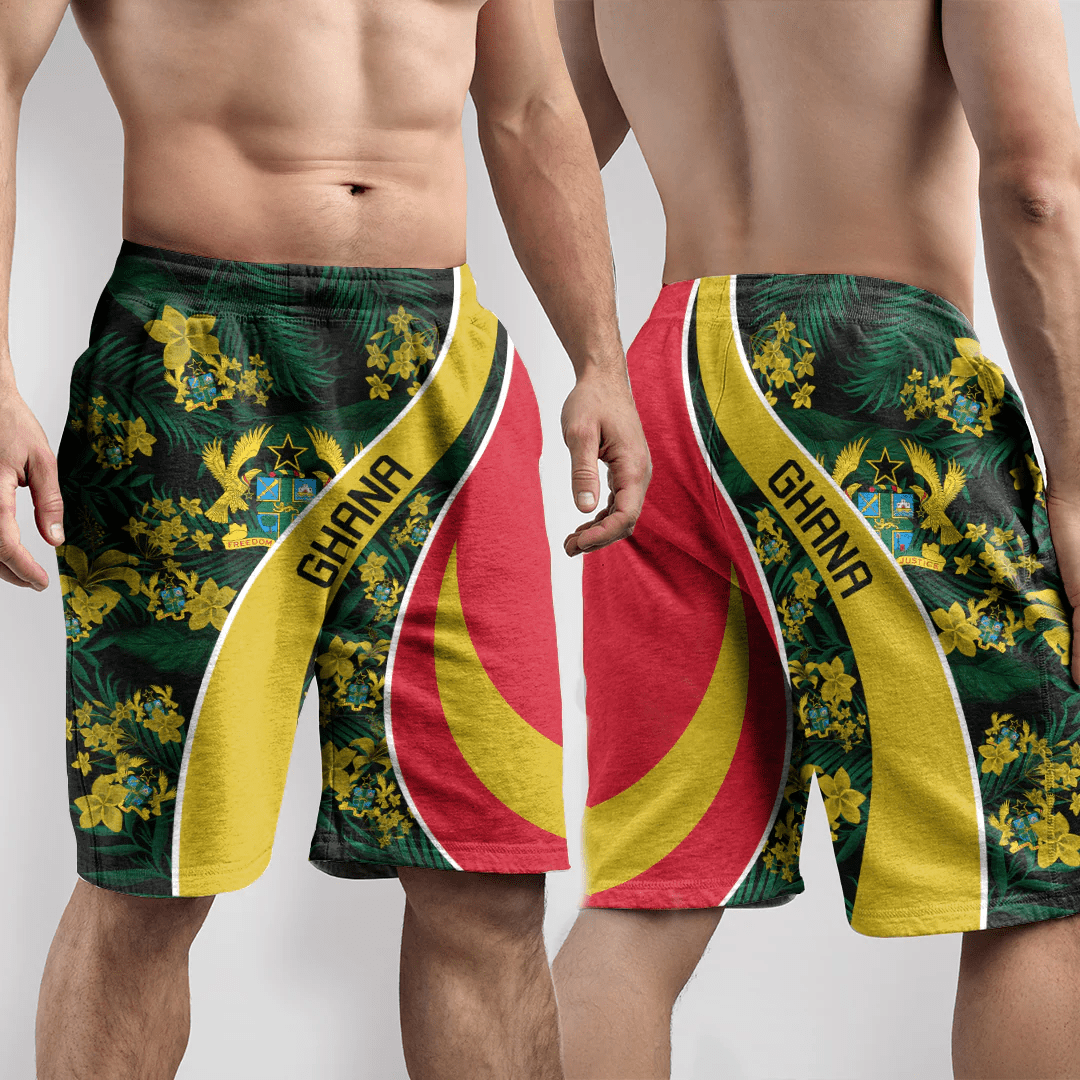 Shorts Ghana Short Vintage Tropical Summer Style