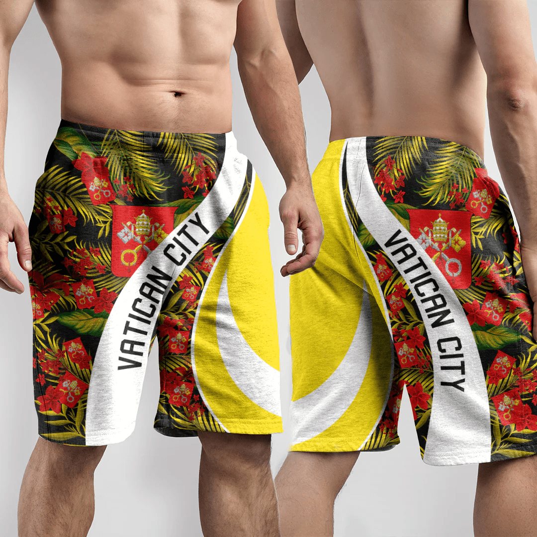Shorts Vatican City Short Vintage Tropical Summer Style