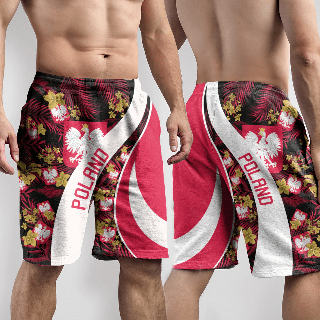 Shorts Poland Short Vintage Tropical Summer Style