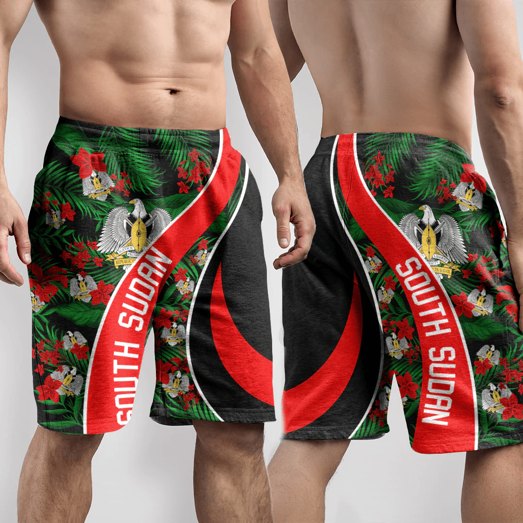 Shorts South Sudan Short Vintage Tropical Summer Style