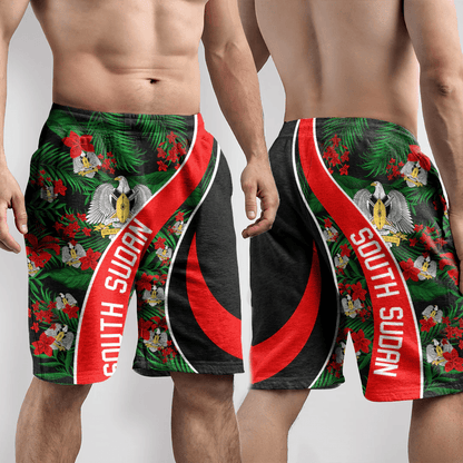 Shorts South Sudan Short Vintage Tropical Summer Style