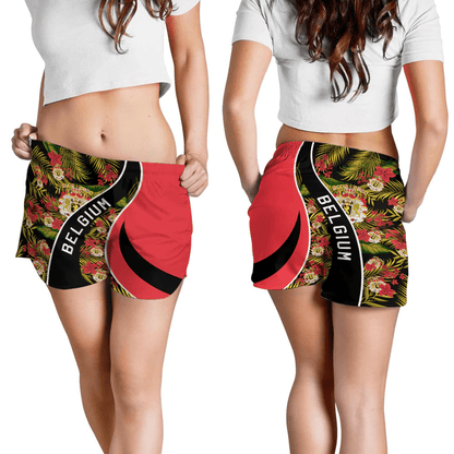 Shorts Belgium Short Vintage Tropical Summer Style
