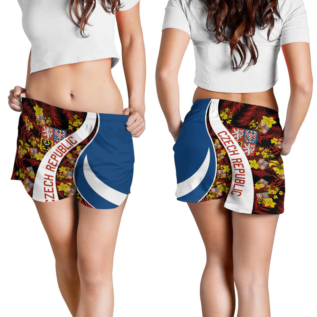 Shorts Czech Republic Short Vintage Tropical Summer Style