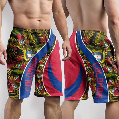 Shorts Columbia Short Vintage Tropical Summer Style