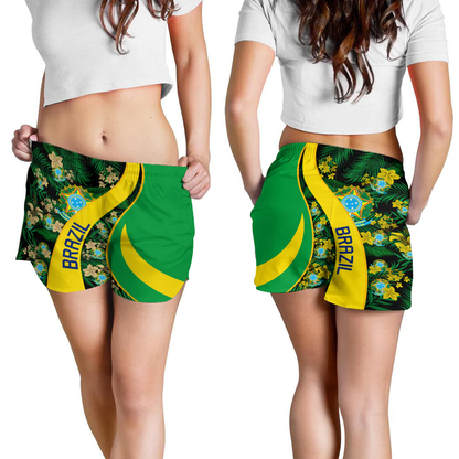 Shorts Brazil Short Vintage Tropical Summer Style