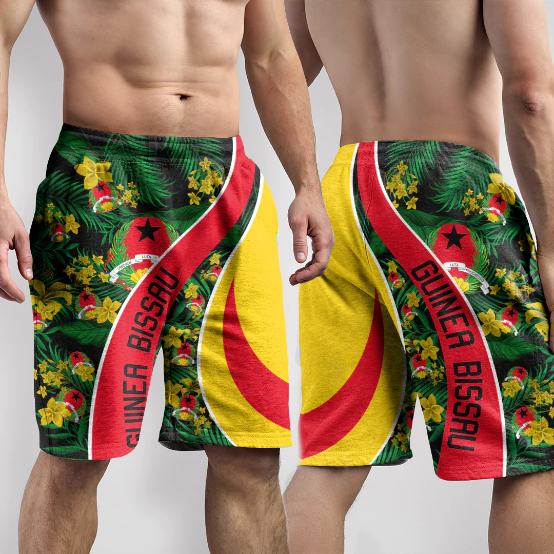 Shorts Guinea Bissau Short Vintage Tropical Summer Style