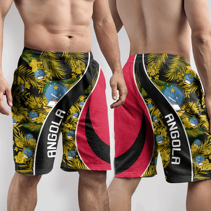 Shorts Angola Short Vintage Tropical Summer Style