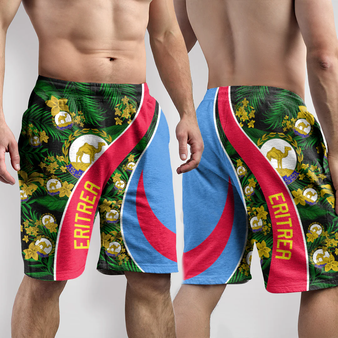 Shorts Eritrea Short Vintage Tropical Summer Style