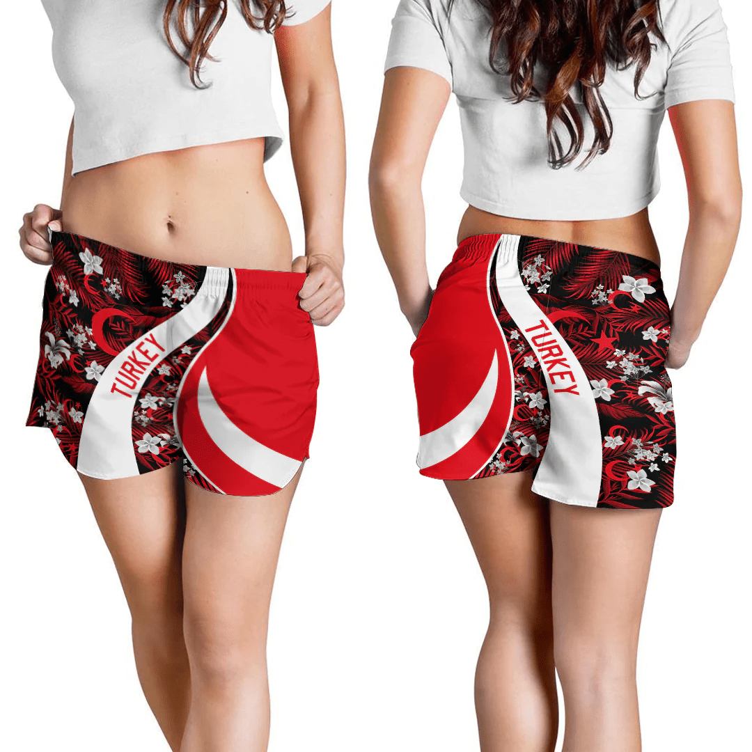 Shorts Turkey Short Vintage Tropical Summer Style