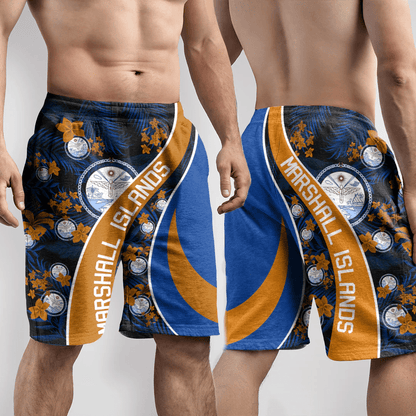 Shorts Marshall Islands Short Vintage Tropical Summer Style
