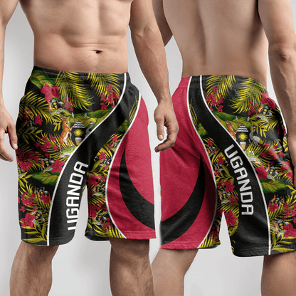 Shorts Uganda Short Vintage Tropical Summer Style