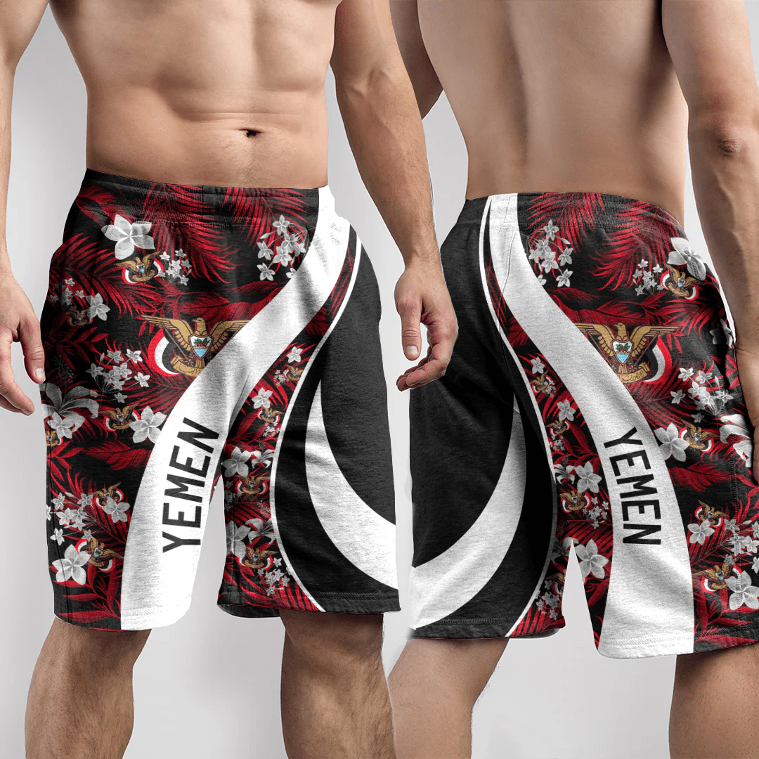 Shorts Yemen Short Vintage Tropical Summer Style