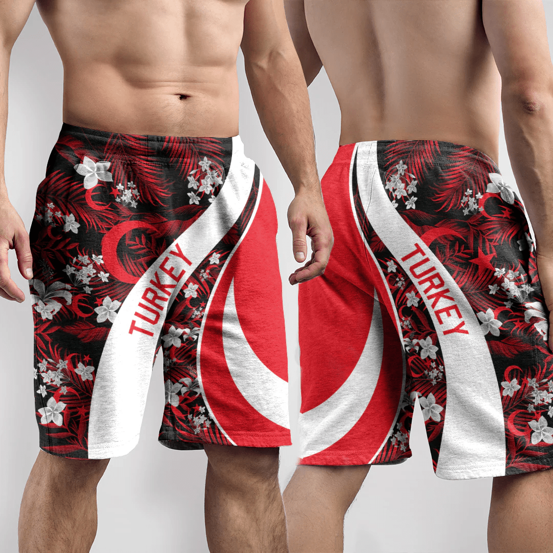 Shorts Turkey Short Vintage Tropical Summer Style