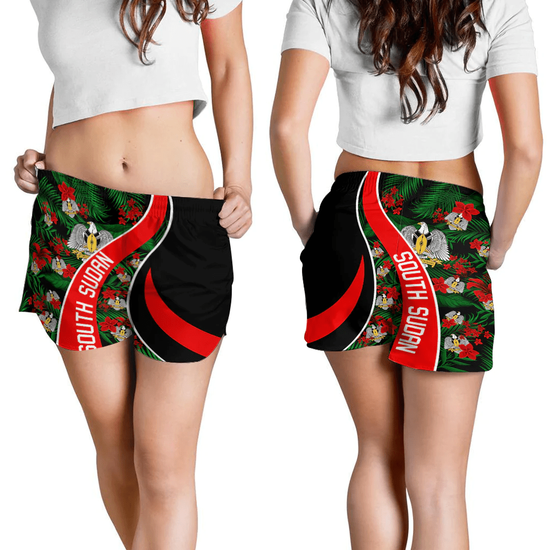 Shorts South Sudan Short Vintage Tropical Summer Style