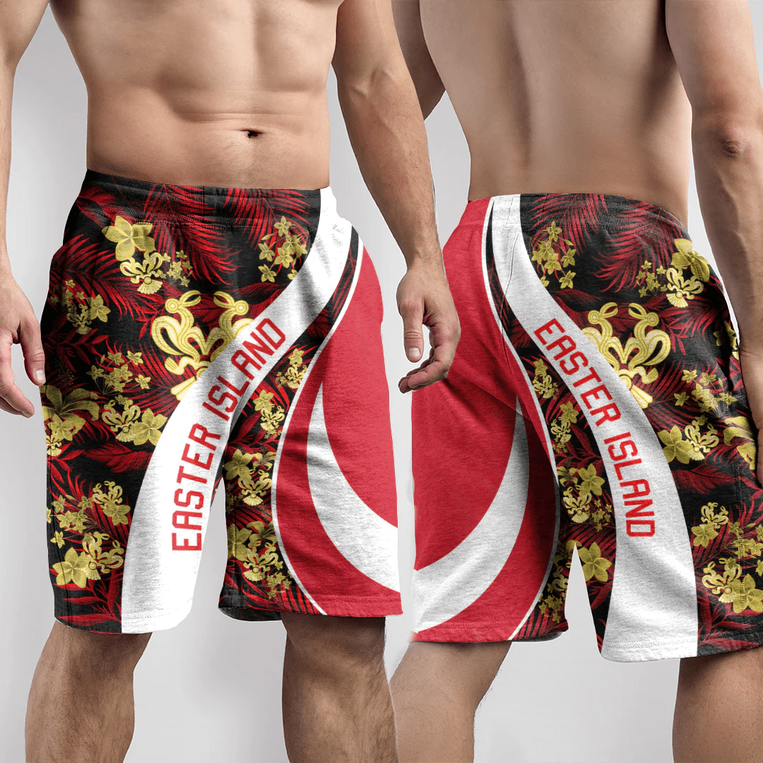 Shorts Easter Island Short Vintage Tropical Summer Style