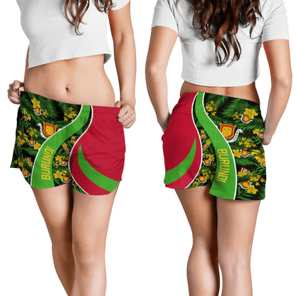 Shorts Burundi Short Vintage Tropical Summer Style