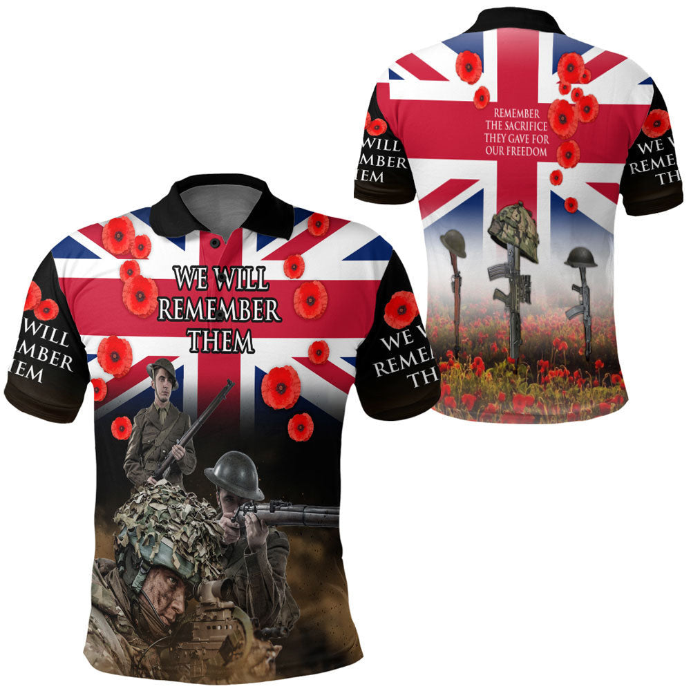 Clothing Remember The Sacrifice They Gave For Out Freedom Polo Shirt