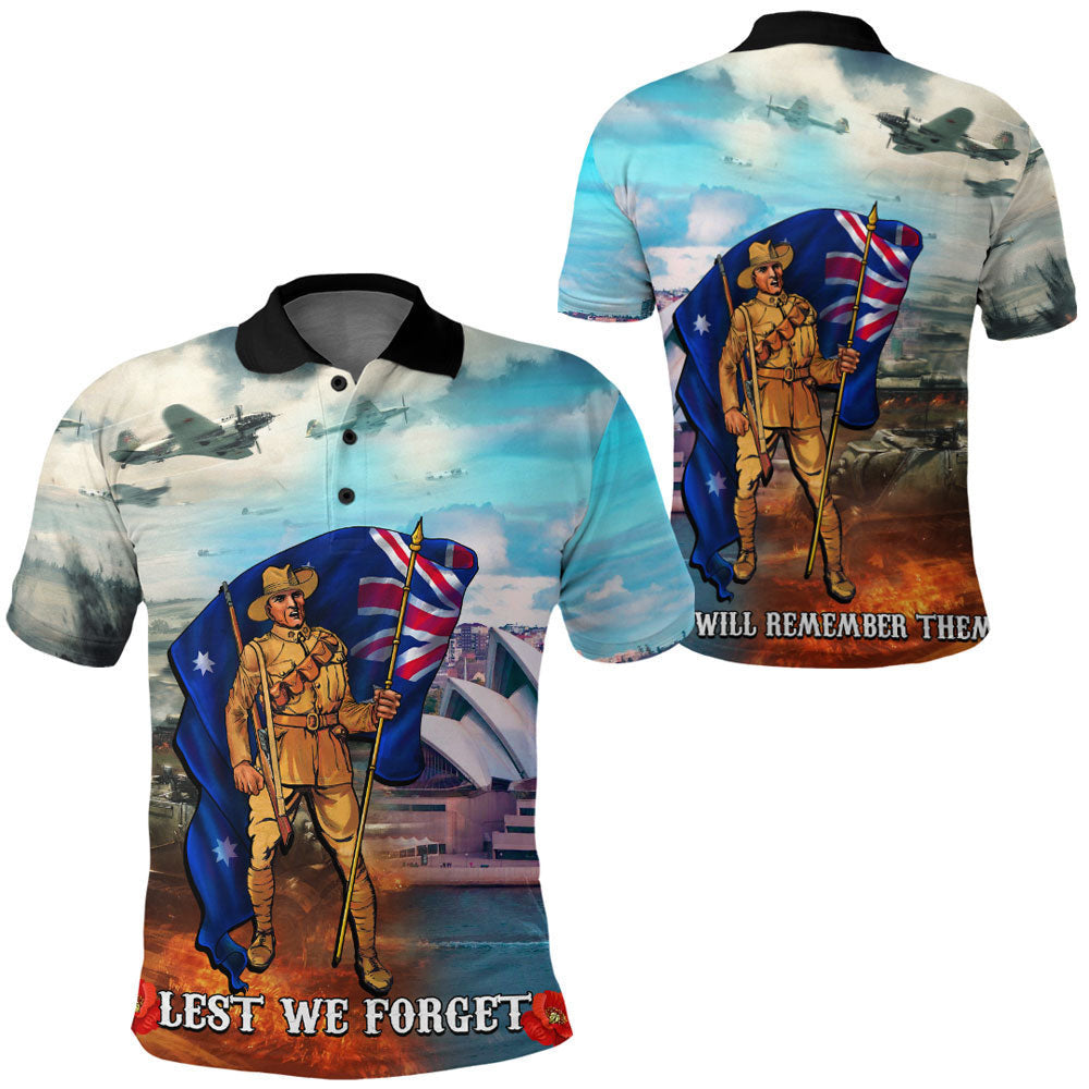 Clothing Anzac Day Australia Peace Polo Shirt