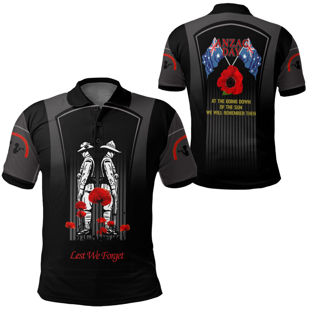 Clothing Anzac Remembrance Day Lest We Forget Polo Shirt